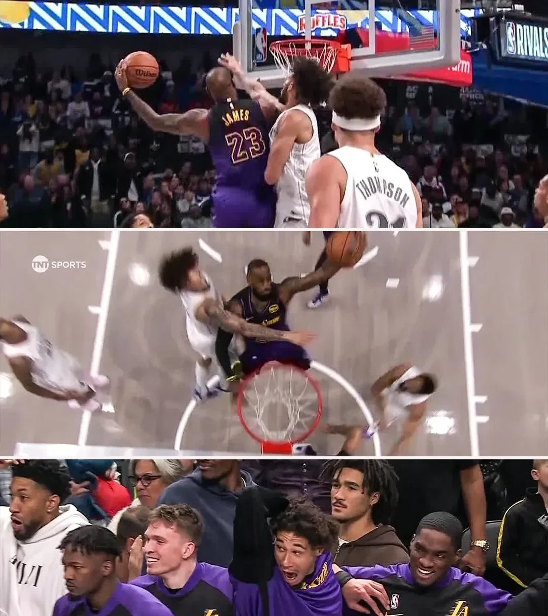 NBA球员在场上突破对手防线